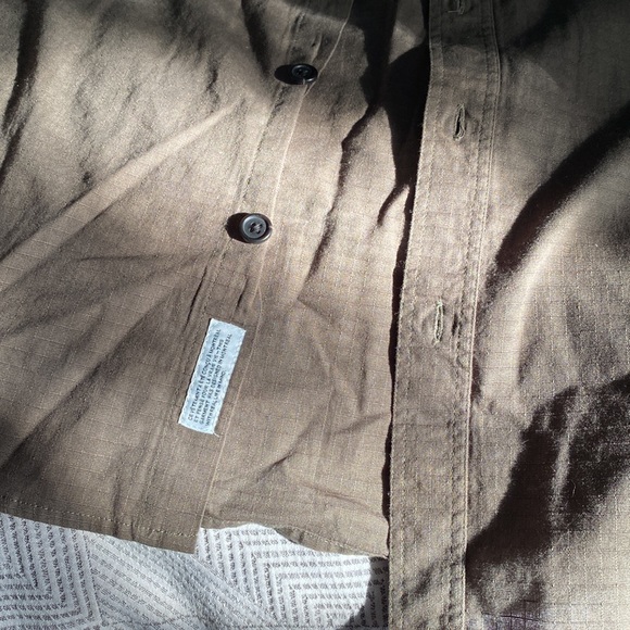 Frank & Oak “Ripstop” utility shirt in khaki green - Picture 4 of 4